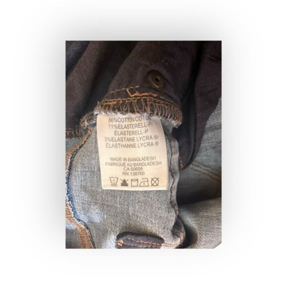 Women’s 36 / 20 R Jeans Sculpting Dark Rinse Mid Rose Stretch Straight Skinny - Picture 3 of 12